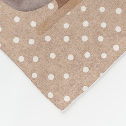 Père Noël Brown dans la couverture en toison de Sl (Coin)