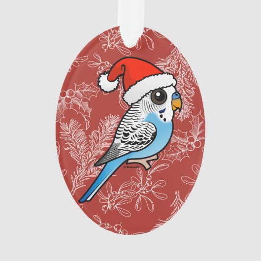 Père Noël Budgie Blue (dos)
