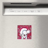 Père Noël Bully KiniArt Magnet (In Situ (Lave-vaisselle))