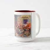 Père Noël Busy Workshop Mug (Devant droit)