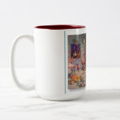 Père Noël Busy Workshop Mug (Gauche)