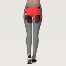 Père Noël Butt Leggings Grey
