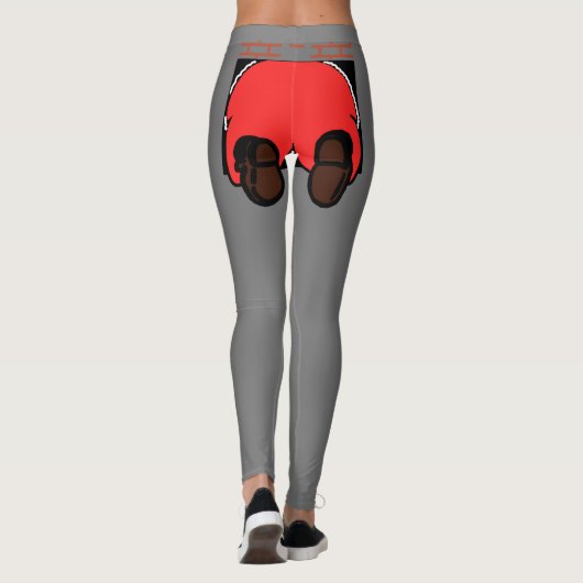Père Noël Butt Leggings Grey (Dos)