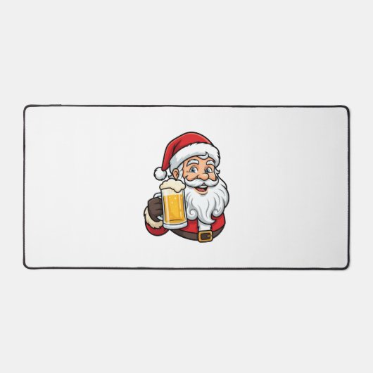 Père Noël buvant de la bière Graphique de Noël (Recto)