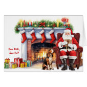 Père Noël Cadeau Basset Hound Chien Noël (Devant horizontal)