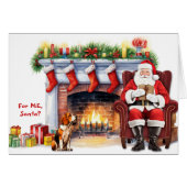 Père Noël Cadeau Beagle chien Noël (Devant horizontal)