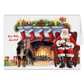 Père Noël Cadeau Bernese Mountain Dog Holiday (Devant horizontal)