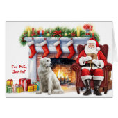 Père Noël cadeau Great Pyrenees Chien Noël (Devant horizontal)