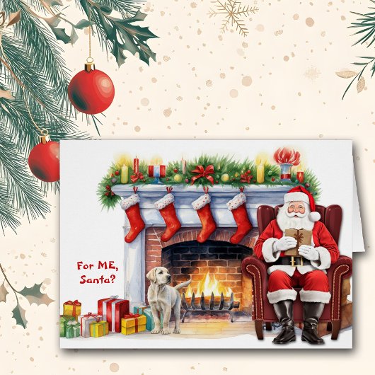 Père Noël Cadeau Labrador Retriever Puppy Holiday