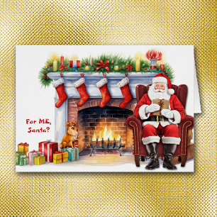 Père Noël Cadeau Pomeranian Chien Noël