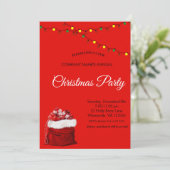 Père Noël cadeaux de sac, invitation de lampes (Debout devant)