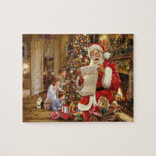 Père Noël Cadeaux pour Noël Jigsaw Puzzle