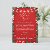 Père Noël Carte de remerciements de Baby shower de (Debout devant)