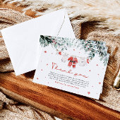 Père Noël Carte de remerciements de Baby shower de