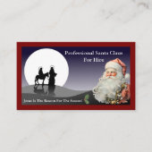 Père Noël Carte de visite Jésus Est La Raison (Devant)