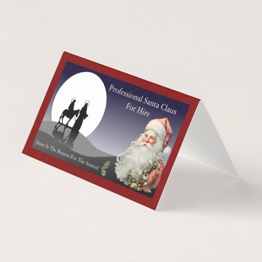 Père Noël Carte de visite Jésus Est La Raison Mail (Front)