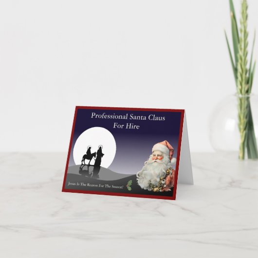 Père Noël Carte de visite Mailer (Devant)