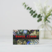 Père Noël carte de visite pour le plaisir ou profe (Debout devant)