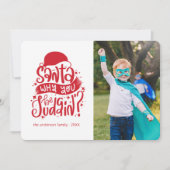 Père Noël... Carte photo de Noël Funny (Devant)