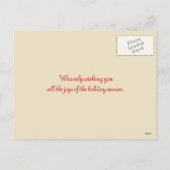 Père Noël - Cartes postales de Noël (Dos)