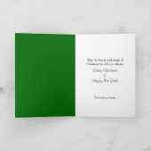 Père Noël Casquette Croire carte de Noël (Intérieur)