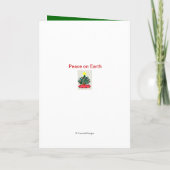 Père Noël Casquette Croire carte de Noël (Dos)