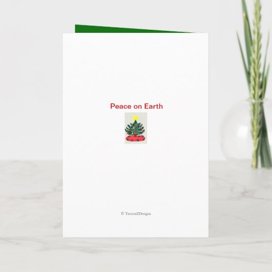 Père Noël Casquette Croire carte de Noël (Dos)