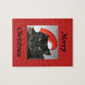 Père Noël Cat Christmas Puzzle (Horizontal)