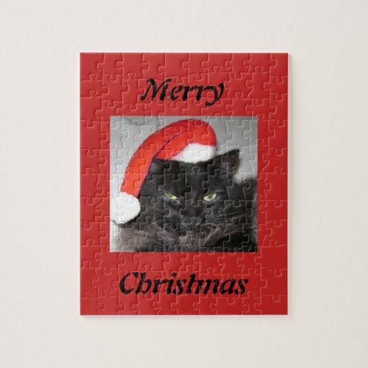 Père Noël Cat Christmas Puzzle (Vertical)