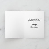 Père Noël Cat obtient des cookies Carte de Noël (Intérieur)