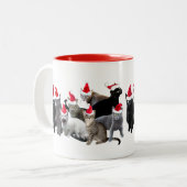 Père Noël Cats Christmas Mug (Devant gauche)