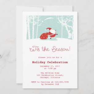 Père Noël C'est la saison Invitation de fête de va