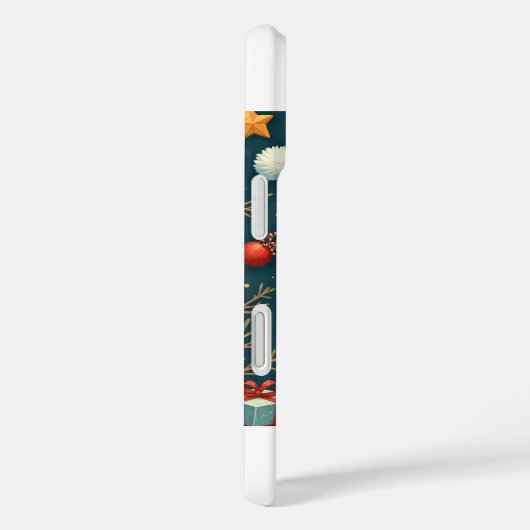 Père Noël Charm iPhone 16 Coque (Verso / Droite)