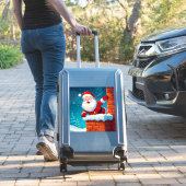 🎁Père Noël Cheminée Noël Autocollant ✨ (Valise Insitu)