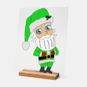 Père Noël chibi en costume vert (Angle)