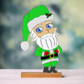 Père Noël chibi en costume vert (Neutre)