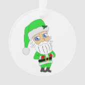 Père Noël chibi en costume vert (devant)