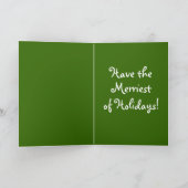 Père Noël Chien Joyeux Noël Carte cadeau de Noël (Intérieur)