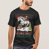 Père Noël Chihuahua équitation Cheval Noël Sweat L (Devant)