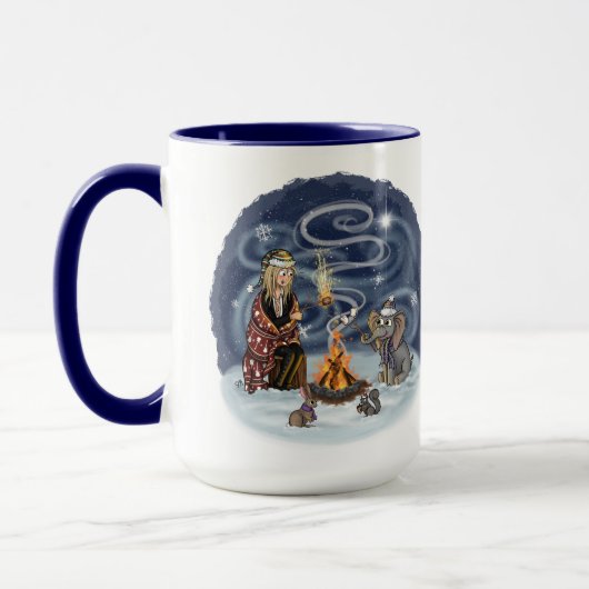 Père Noël Chris et Wilbur Fireside Friends Mug (Gauche)