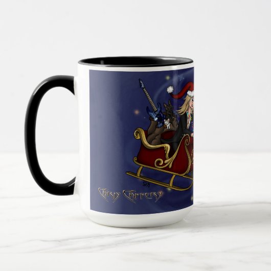 père Noël Chris & Wilbur Sleigh Ride Mug (Gauche)