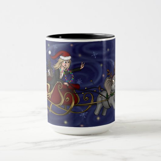 père Noël Chris & Wilbur Sleigh Ride Mug (Centre)