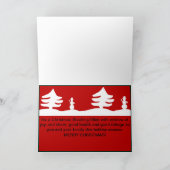 Père Noël Christmas Fishing sur une carte de Noël (Intérieur)