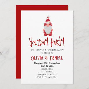 Père Noël Christmas Holiday Party Invitation