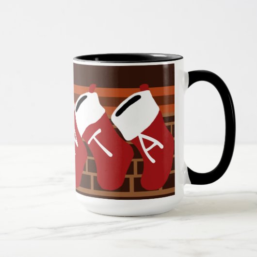Père Noël Christmas Stockings Mug (Droite)
