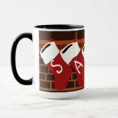 Père Noël Christmas Stockings Mug (Gauche)