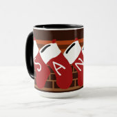 Père Noël Christmas Stockings Mug (Devant gauche)