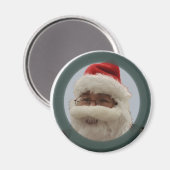 Père Noël Circle Magnet (Recto/Verso)