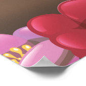 Père Noël Clarita, affiche de voyage en Californie (Coin)