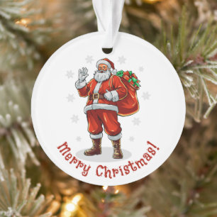 Père Noël classique apportant des cadeaux de Noël